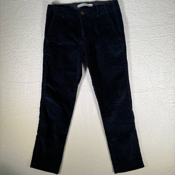 Zara Man Mens Blue/Navy Corduroy Pants Tapered Straight Leg Size 29 - Picture 1 of 7